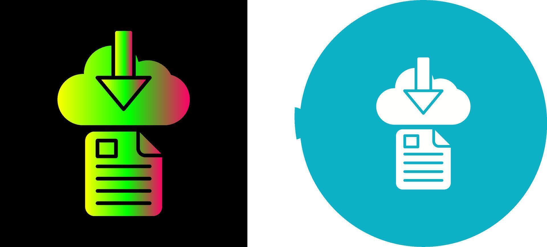 File Download Icon Design vector