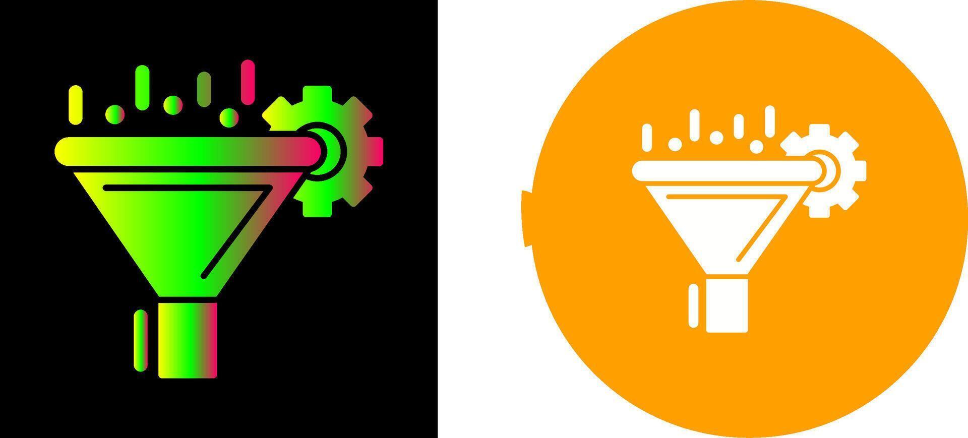 Filtering Icon Design vector