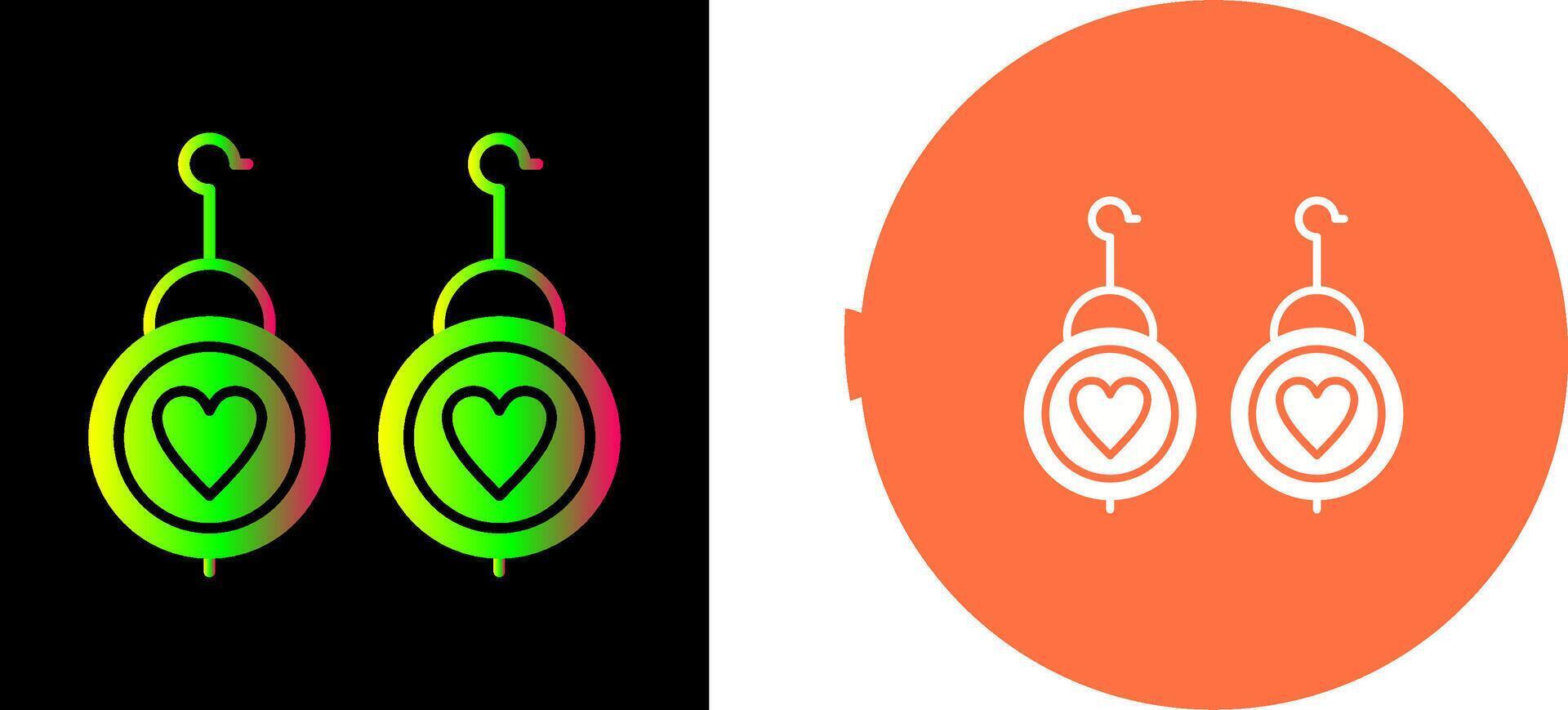 Earrings Icon Design vector