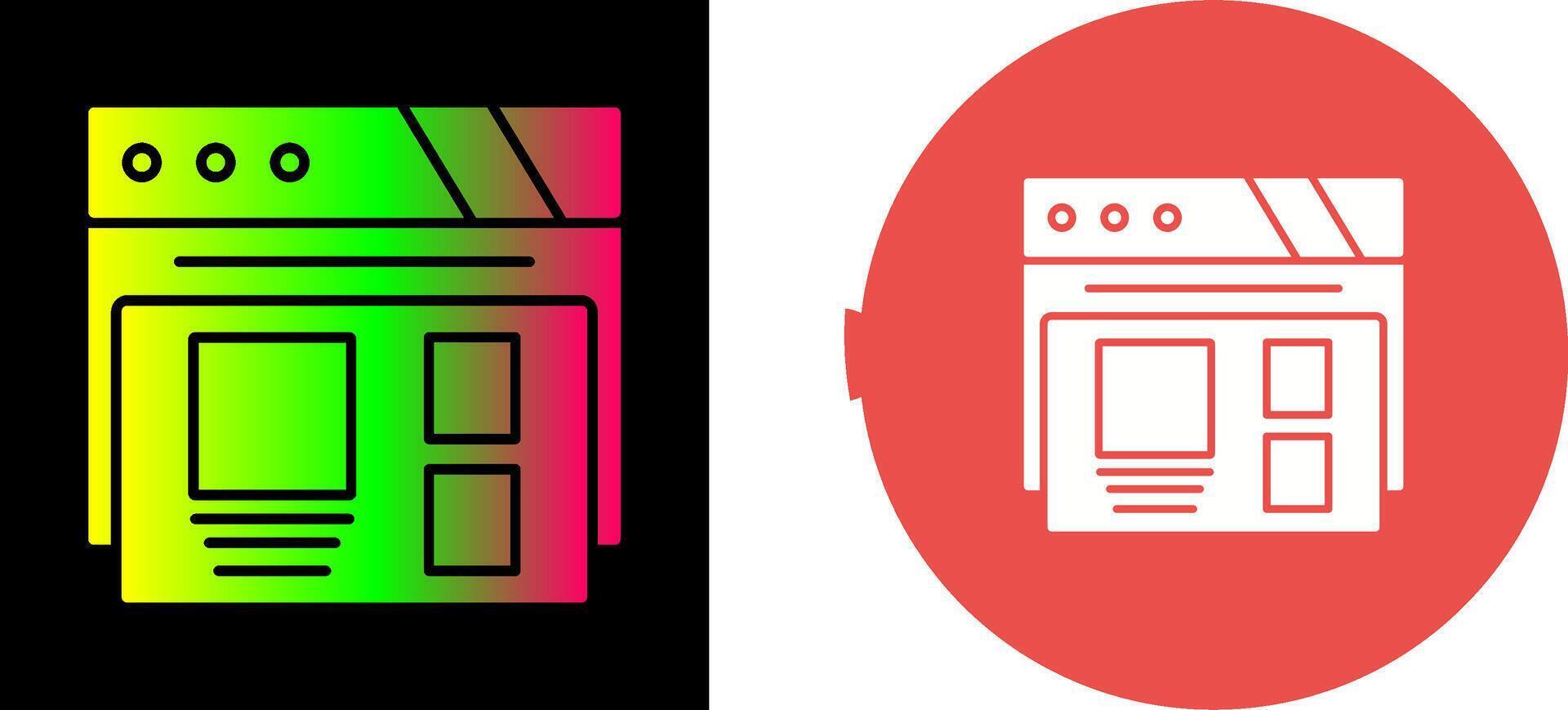 Layout Icon Design vector
