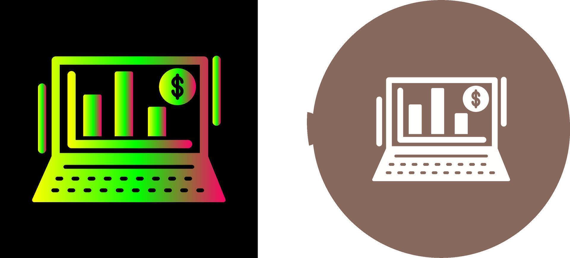 Bar Chart Icon Design vector