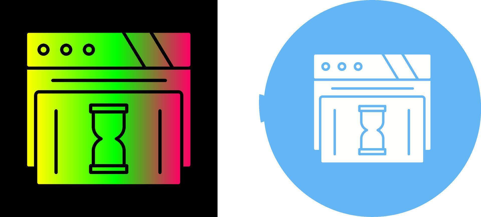 Waiting Icon Design vector