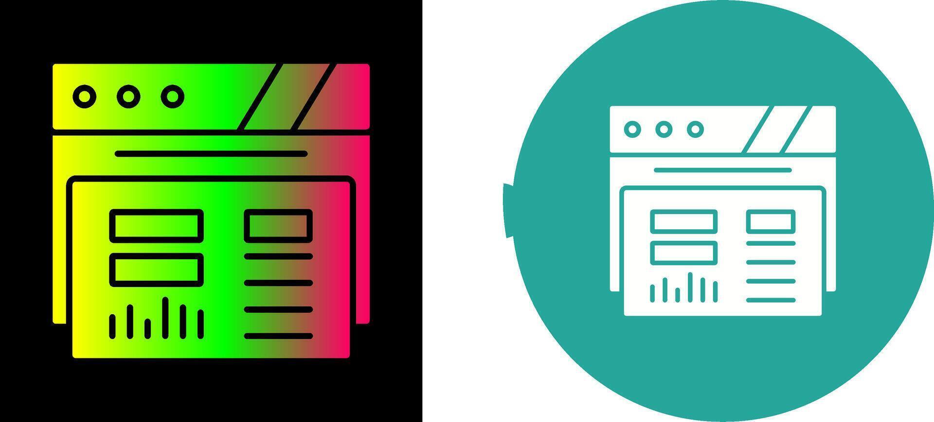 Dashboard Icon Design vector
