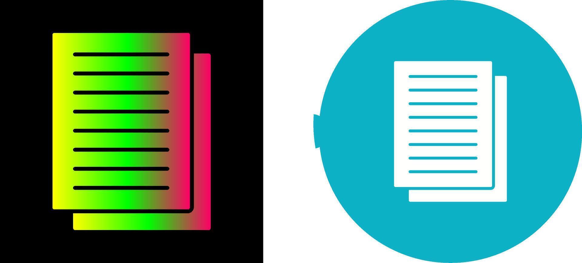 Document Icon Design vector