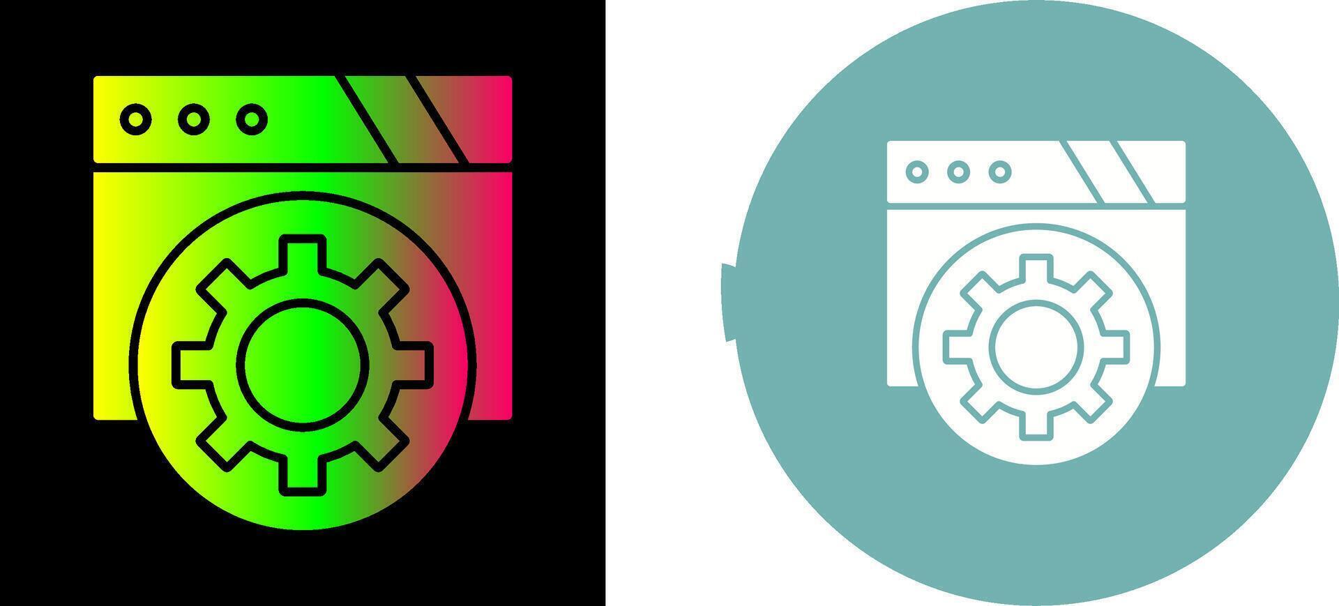 Browser Icon Design vector