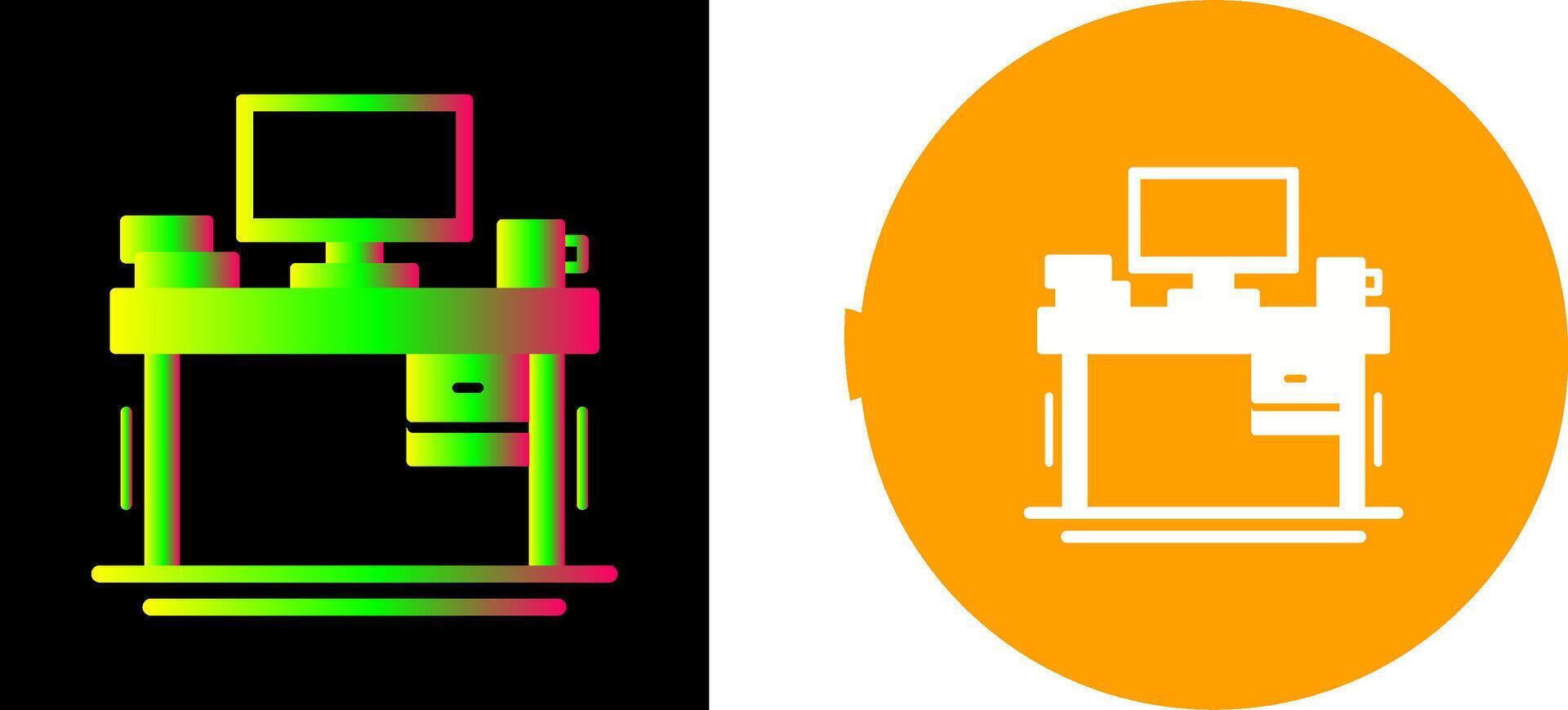 Desk Icon Design vector