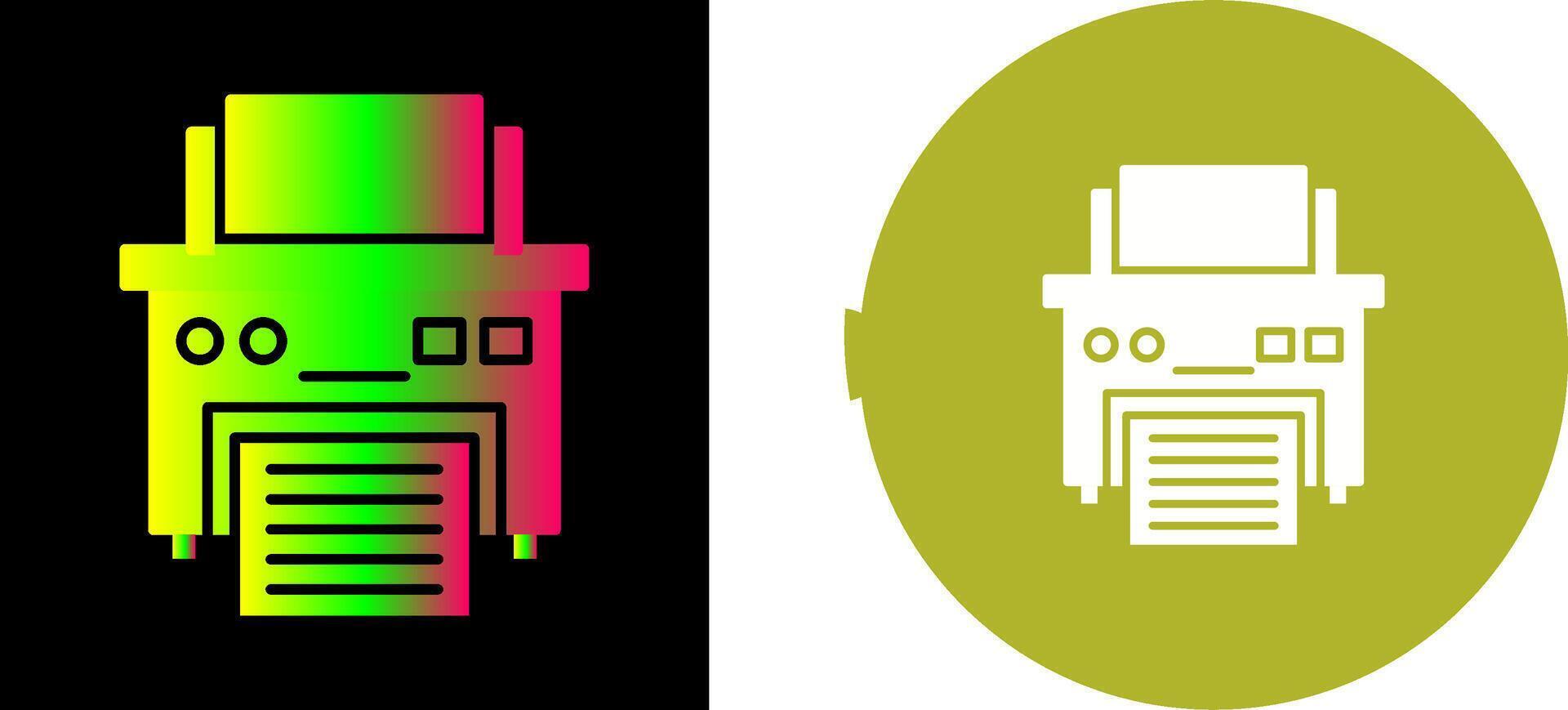 Printer Icon Design vector