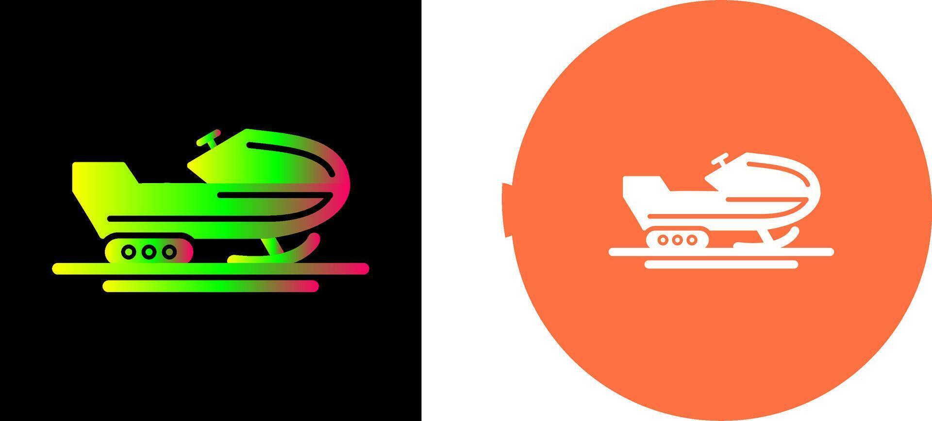 Snowmobile Icon Design vector