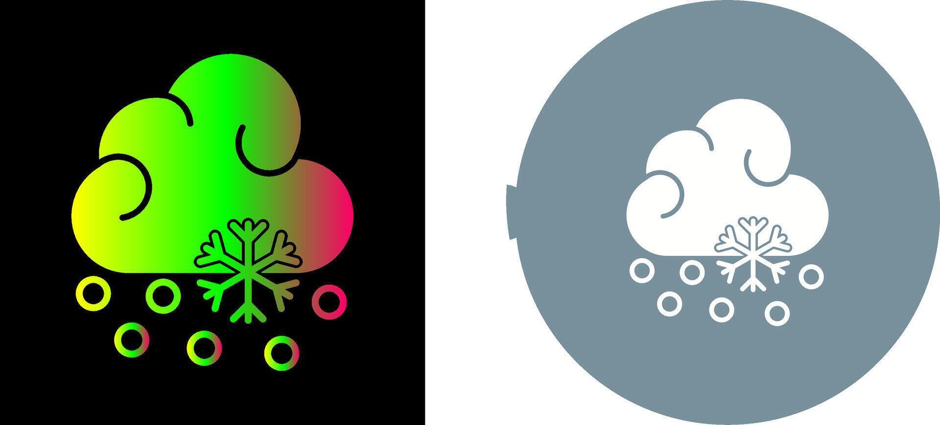 Snow Fall Icon Design vector