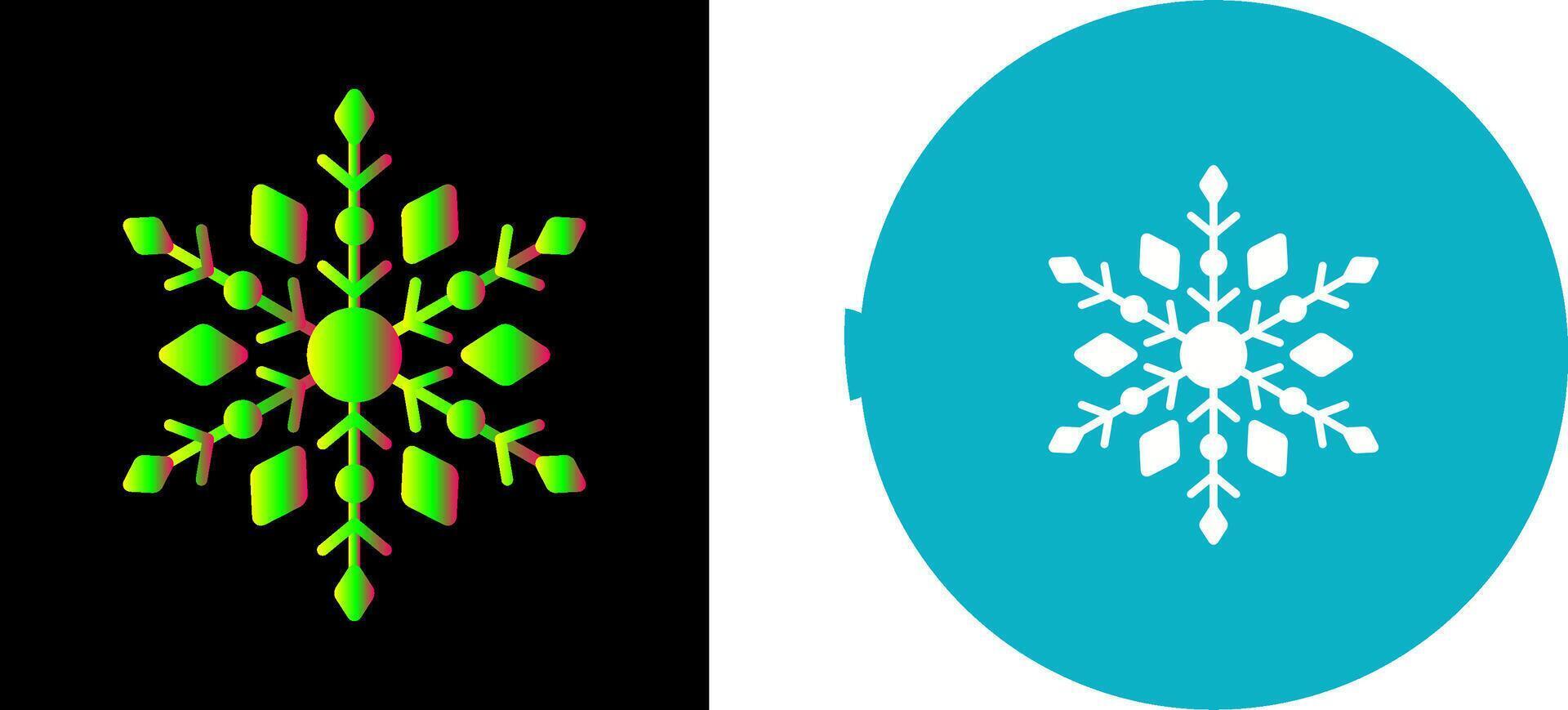 diseño de icono de copo de nieve vector