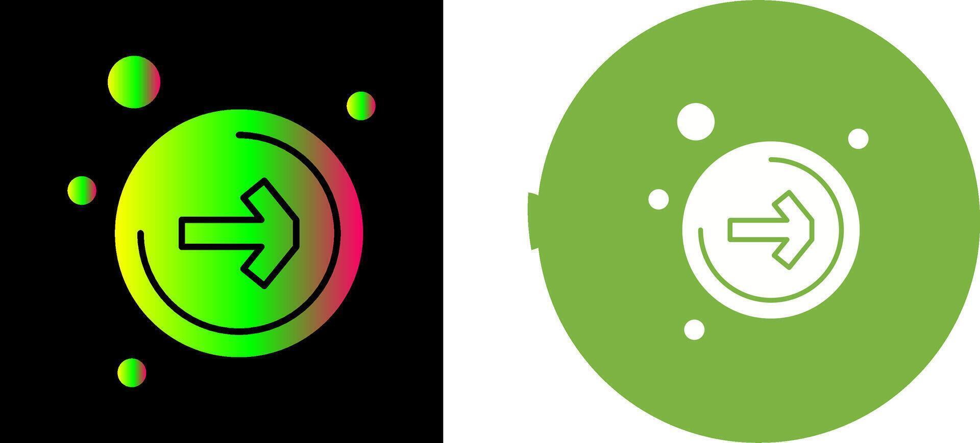 Right Arrow Icon Design vector