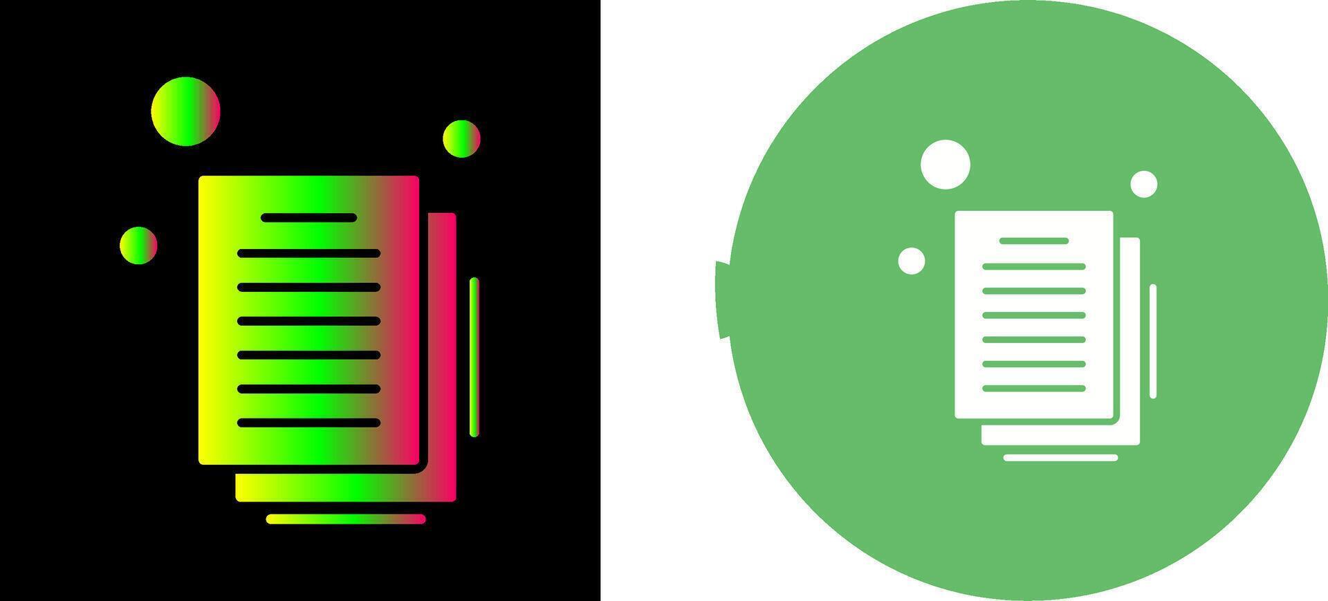 Document Icon Design vector