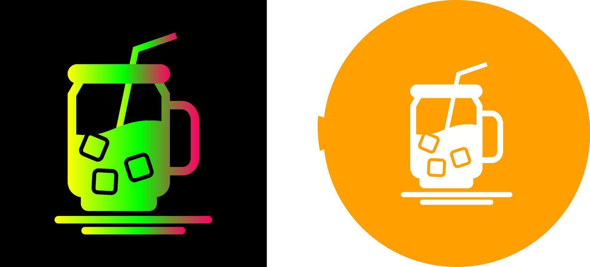 Iced Tea Icon Design vector