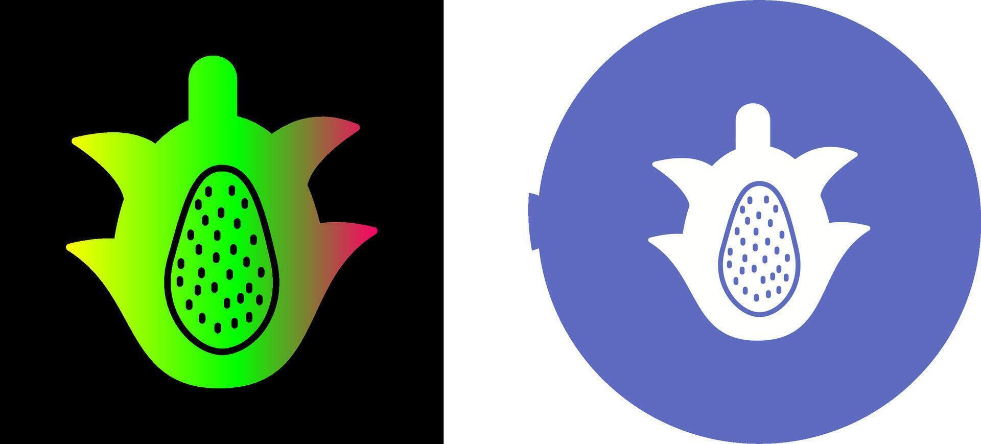 Dragon Fruit Icon Design vector