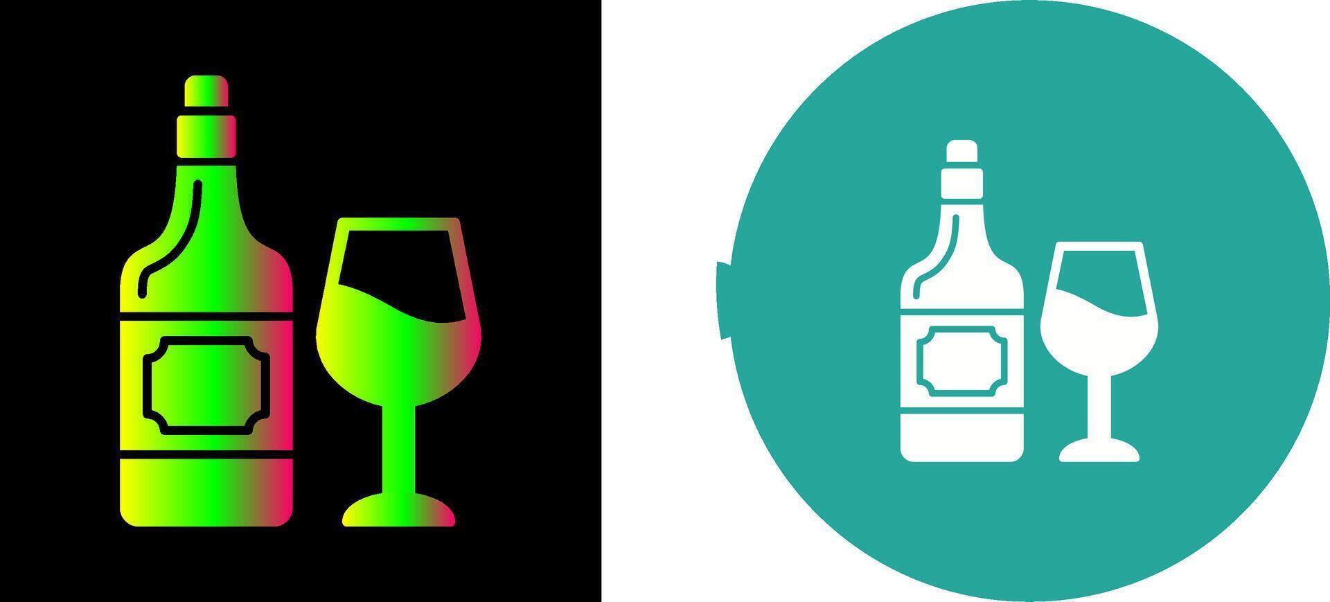 vino icono diseño vector