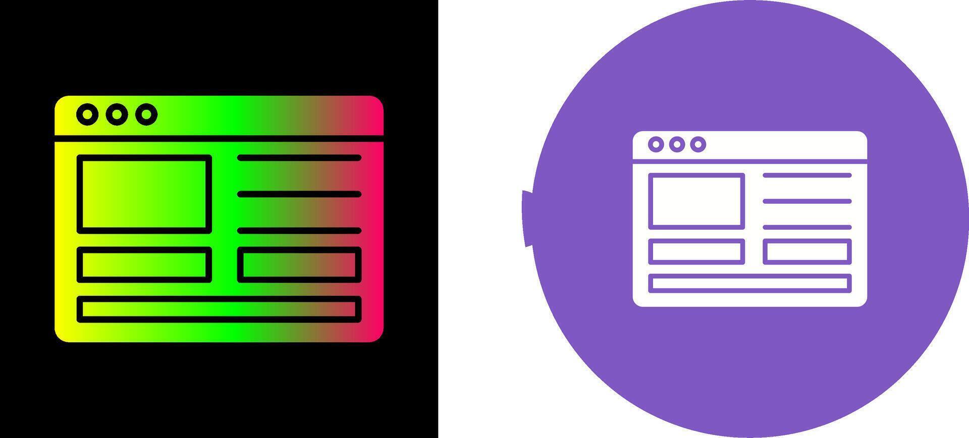 Web Design Icon Design vector