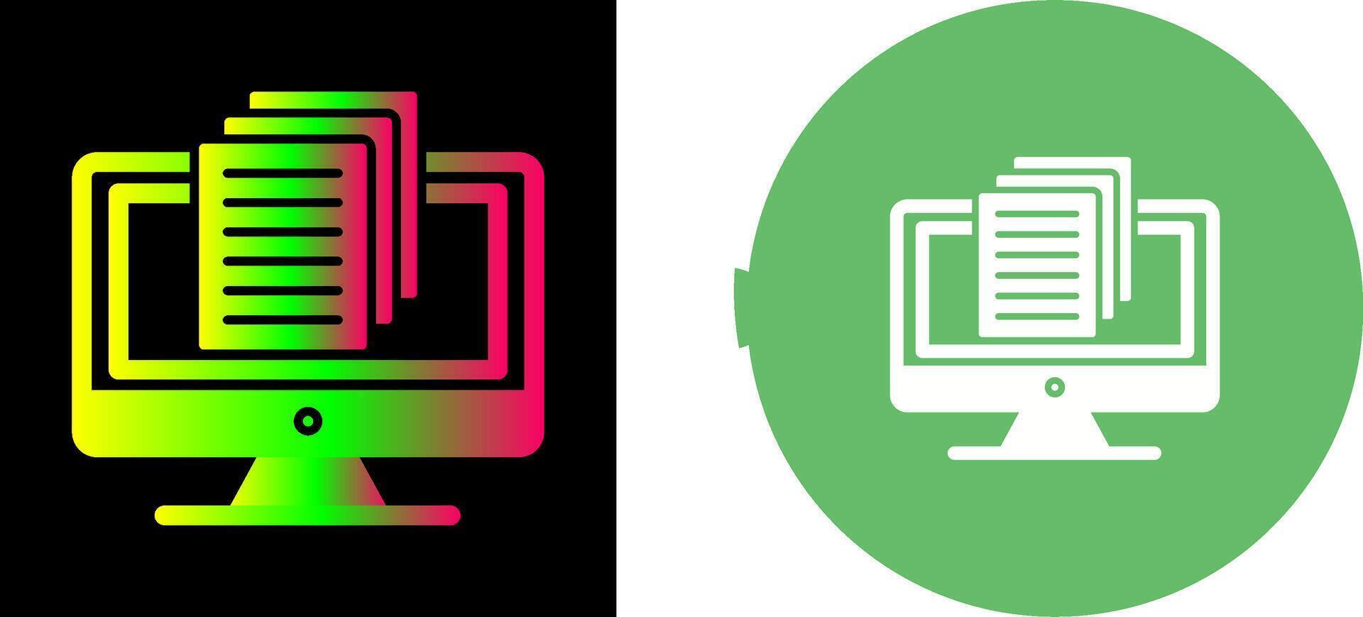 Document Icon Design vector