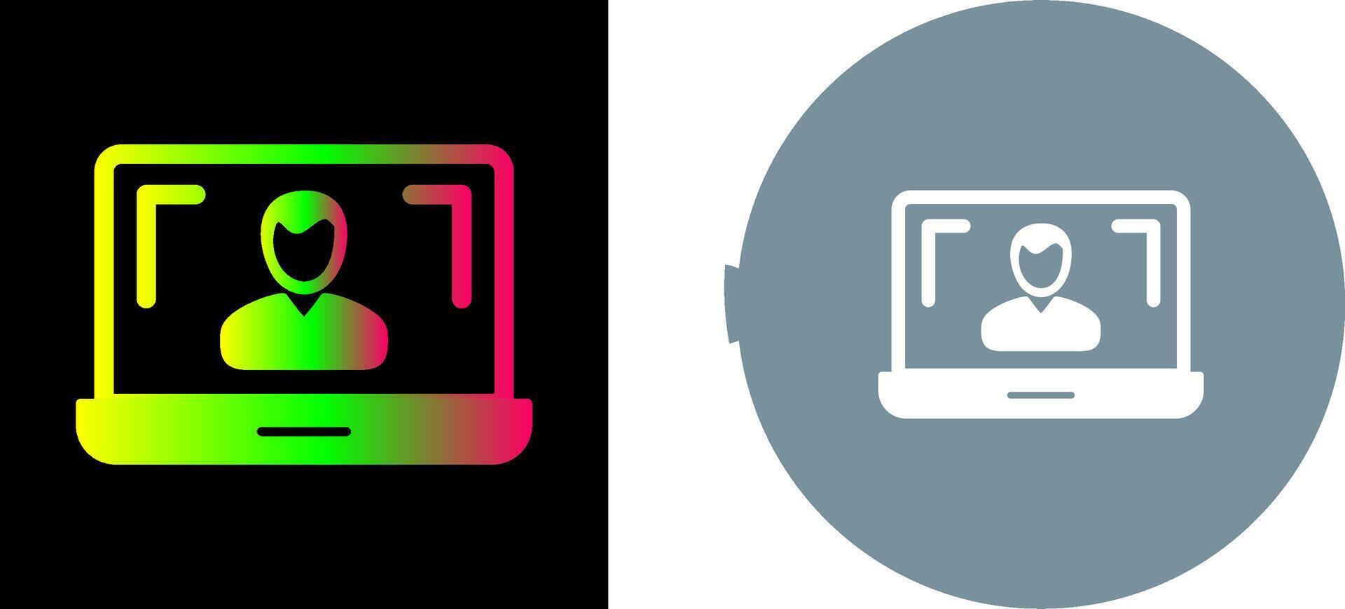 Online Lesson Icon Design vector