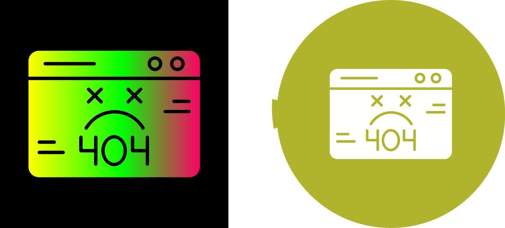 404 Error Icon Design vector