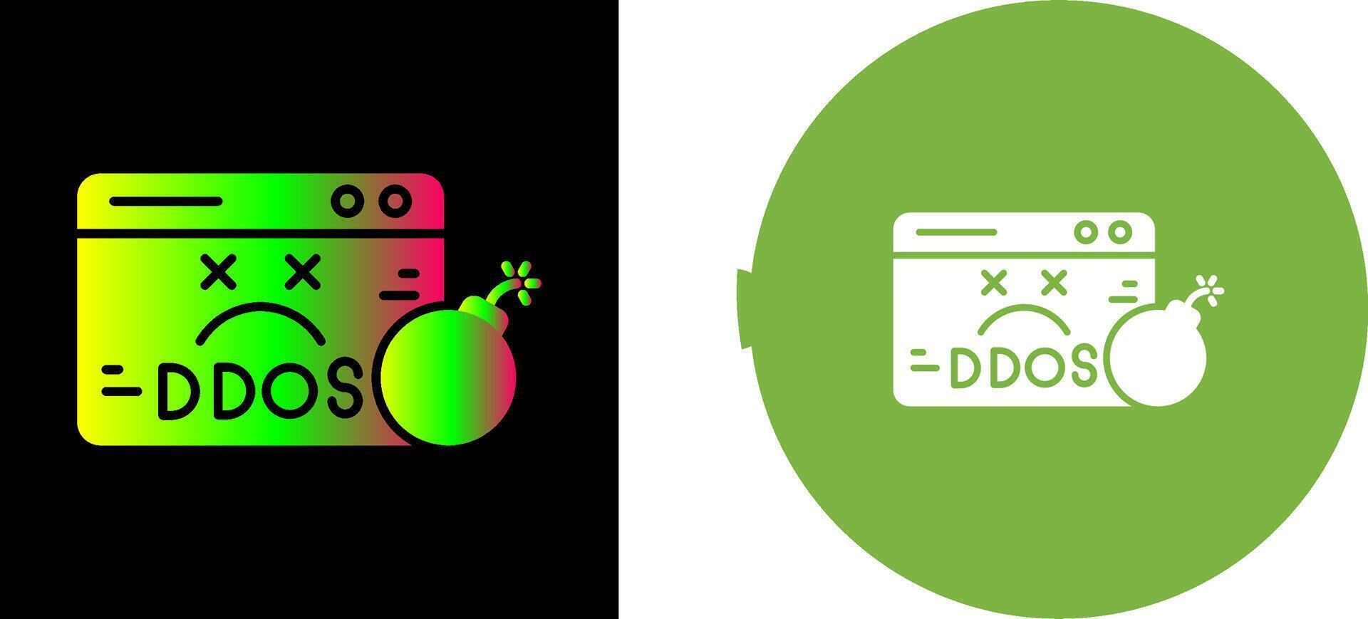 Ddos Icon Design vector