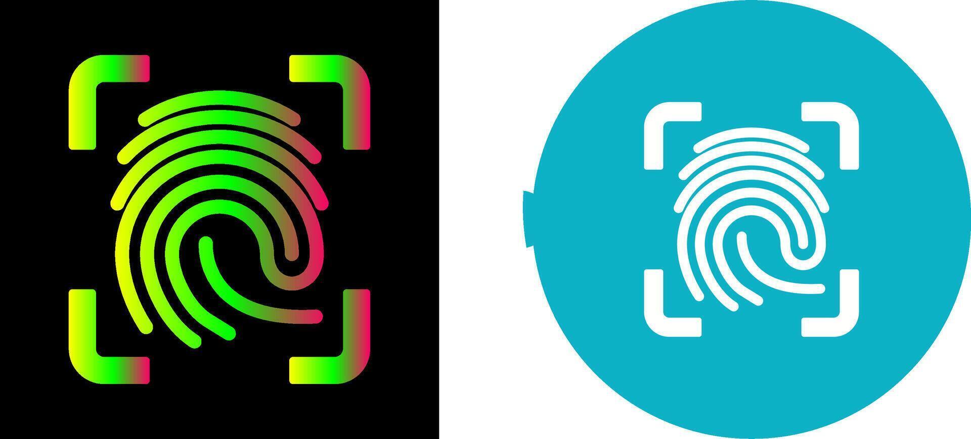 Finger Print Icon Design vector