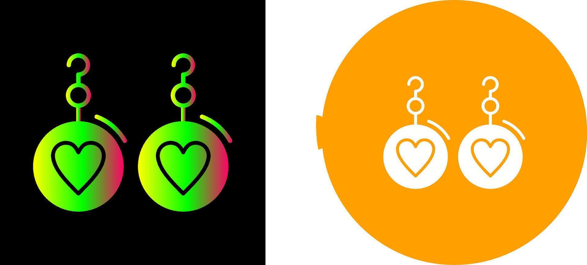 Earrings Icon Design vector