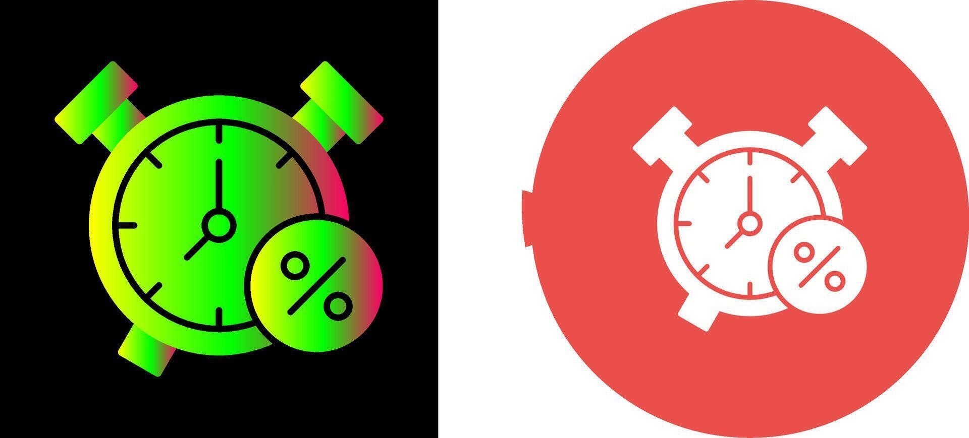Alarm Clock Icon Design vector