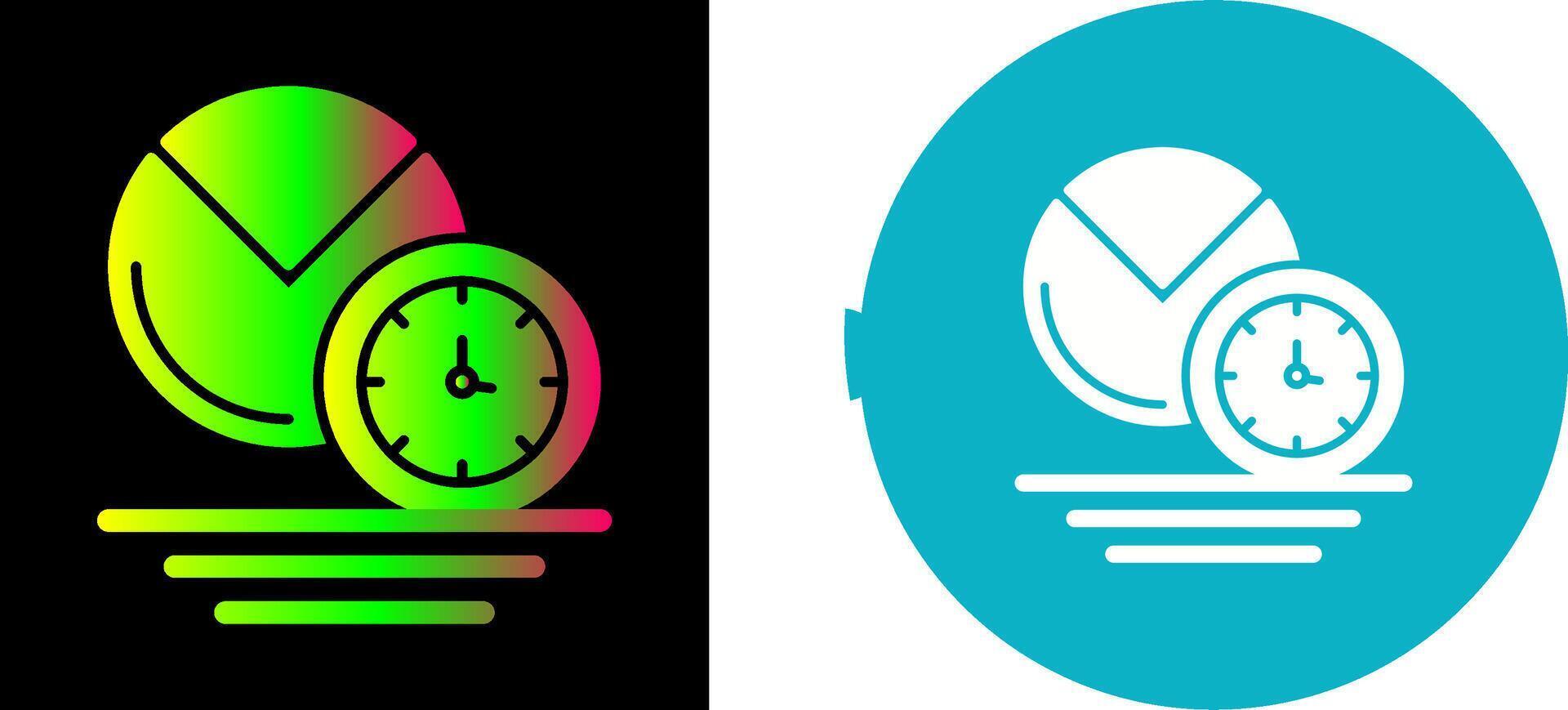 Pie Chart Icon Design vector