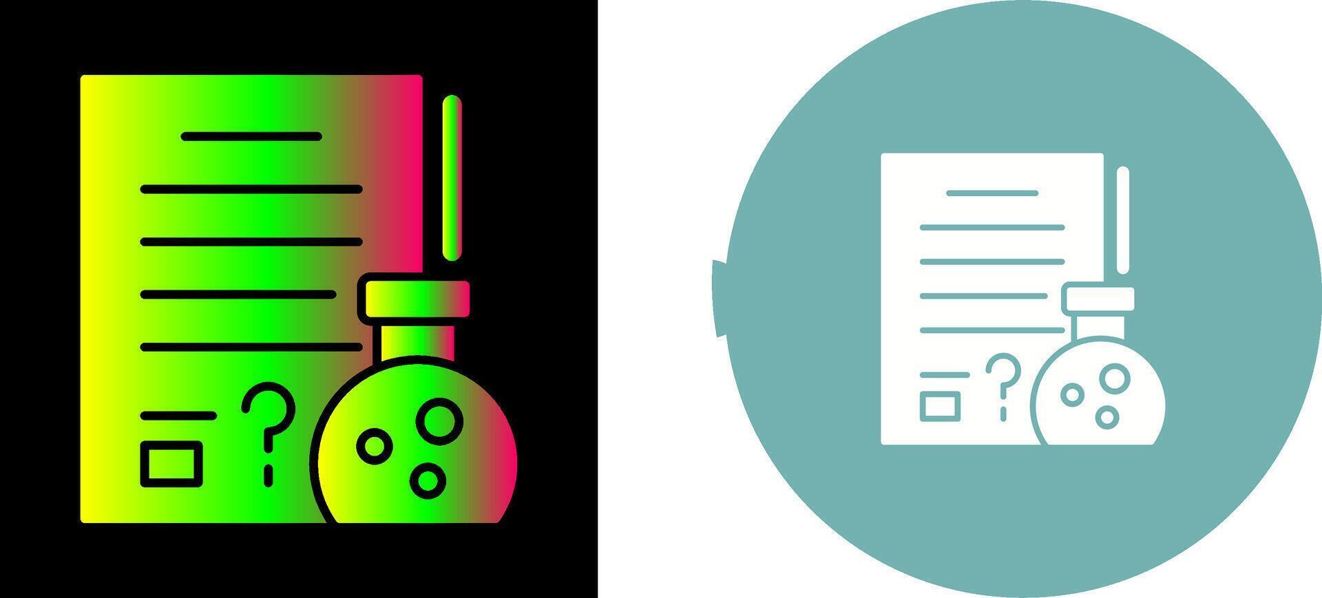Hypothsis Icon Design vector