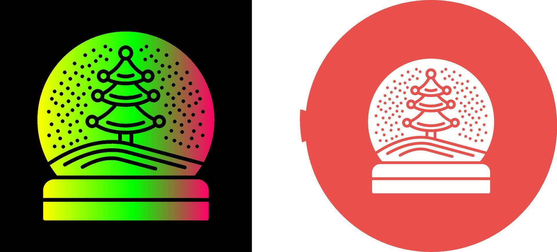 Snow Glob Icon Design vector