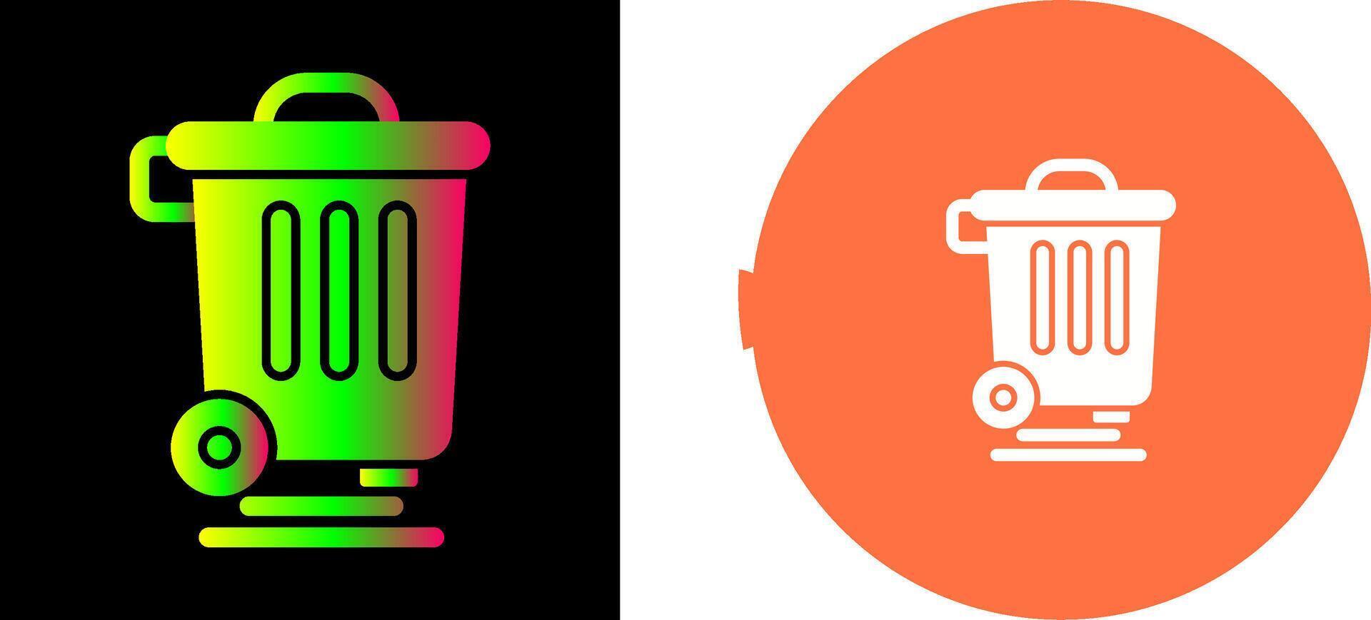 Dustbin Icon Design vector