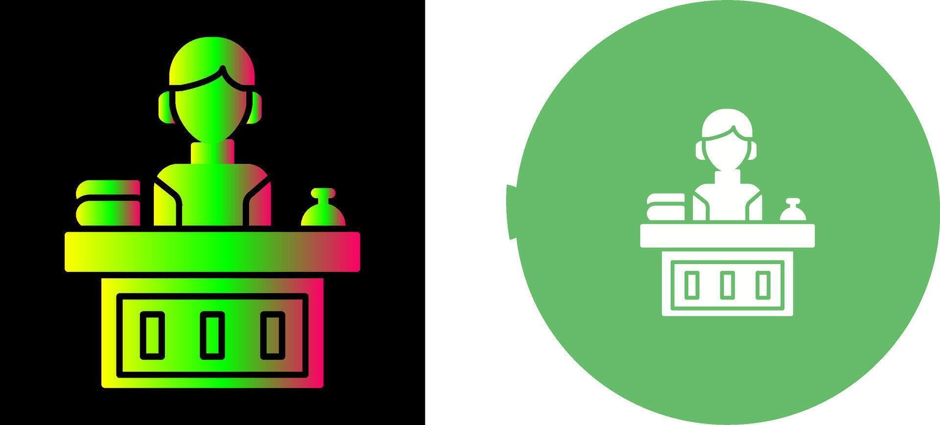 Office Reception Icon Design vector