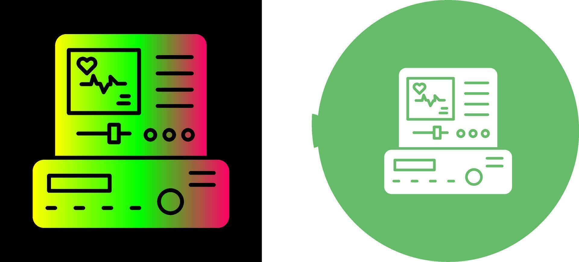 Electrocardiogram Icon Design vector