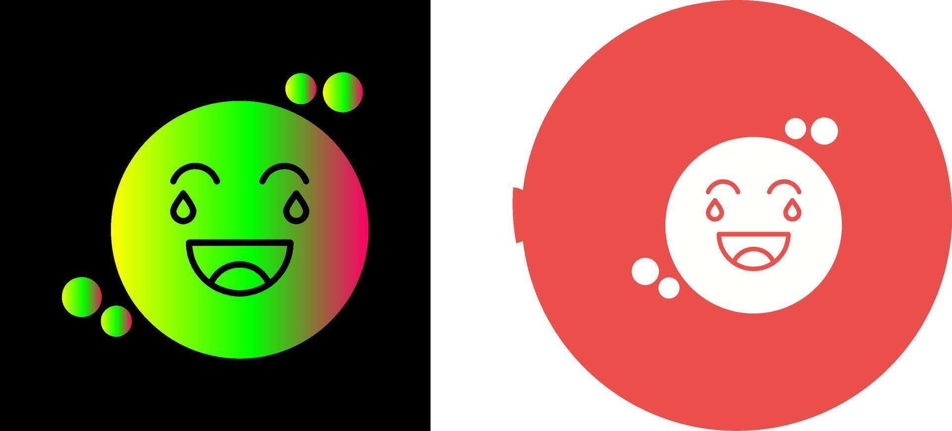 Loughing Icon Design vector