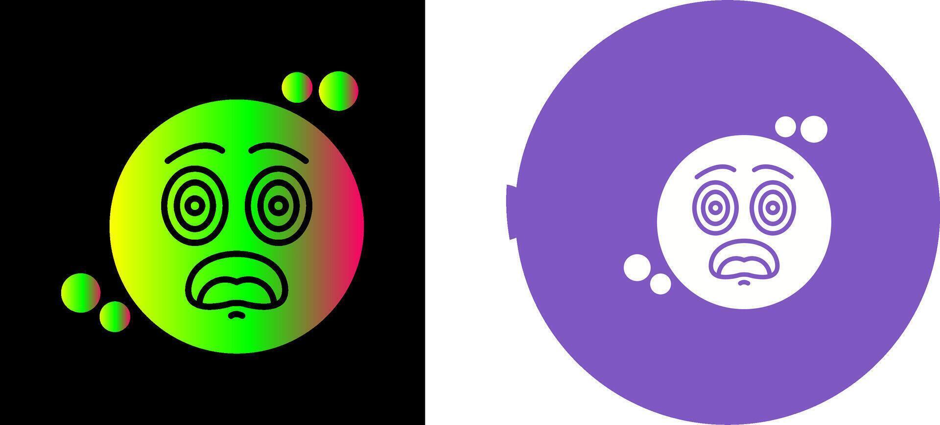Dazed Icon Design vector
