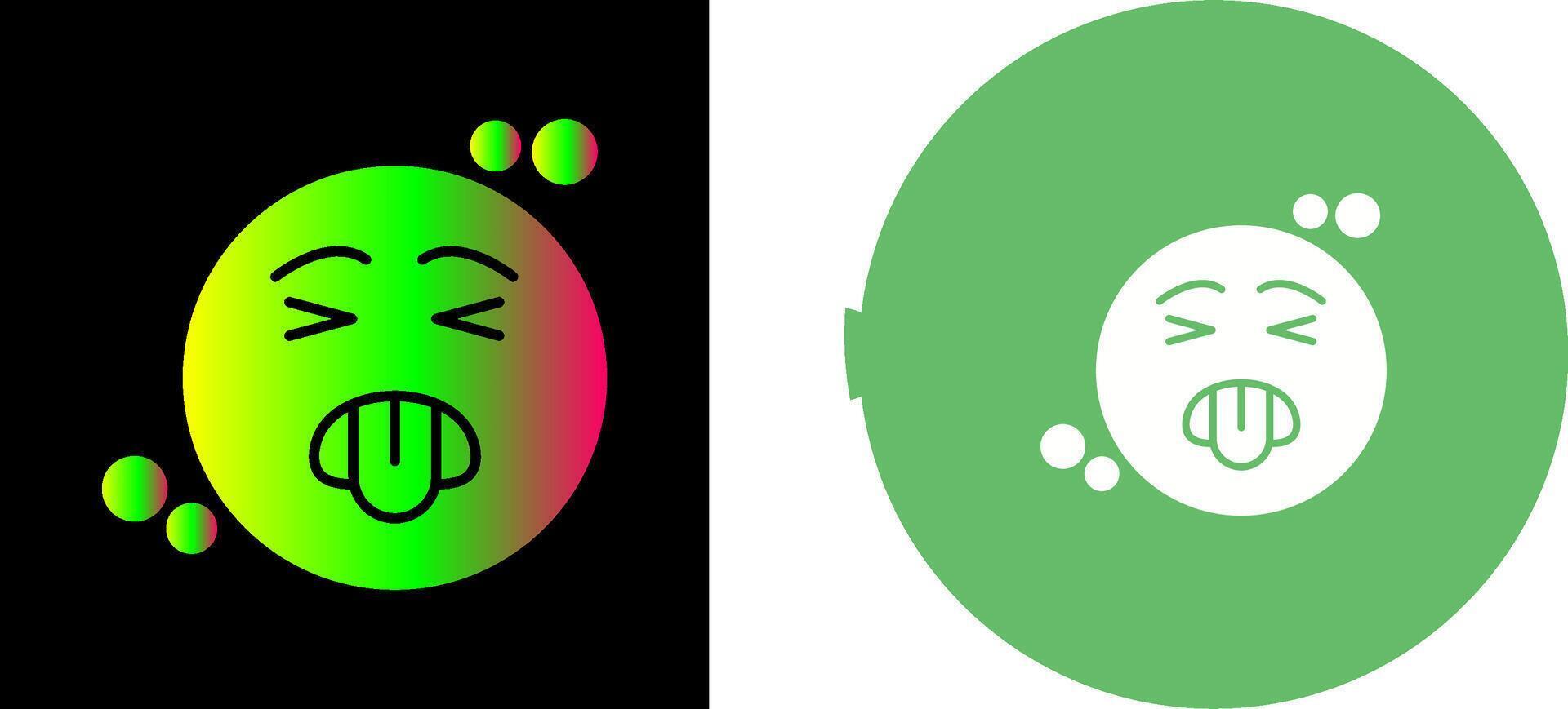 Disgusted Icon Design vector