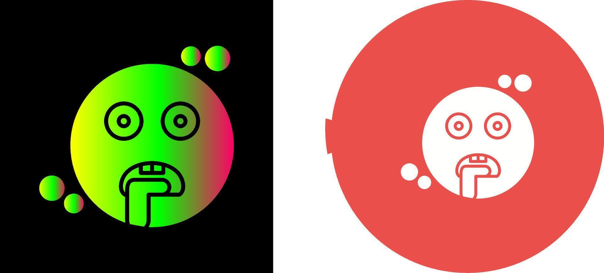 Drooling Icon Design vector
