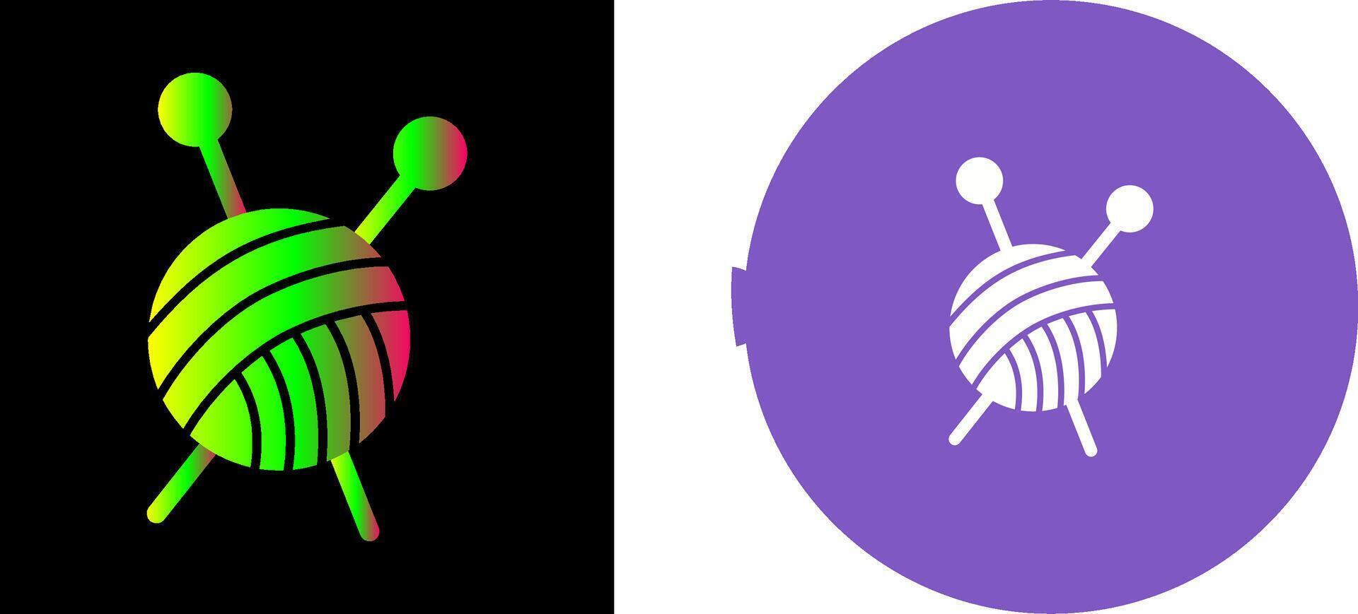 Knitting Icon Design vector