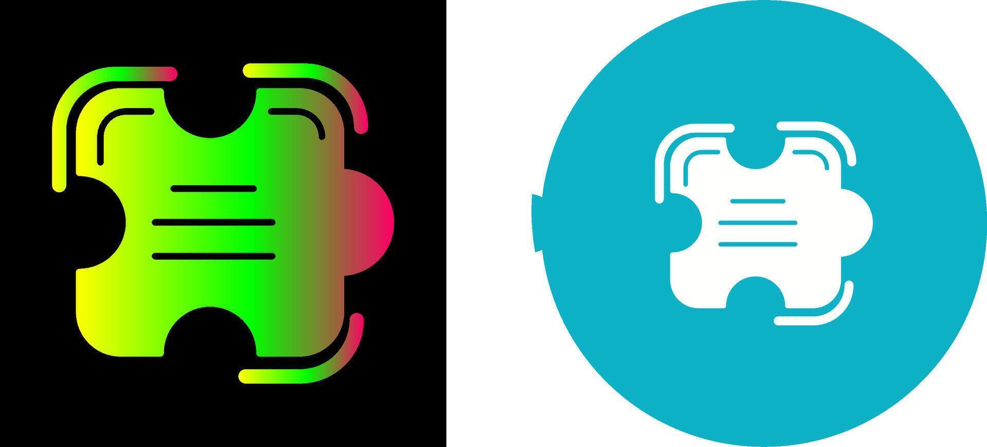 Puzzle Icon Design vector