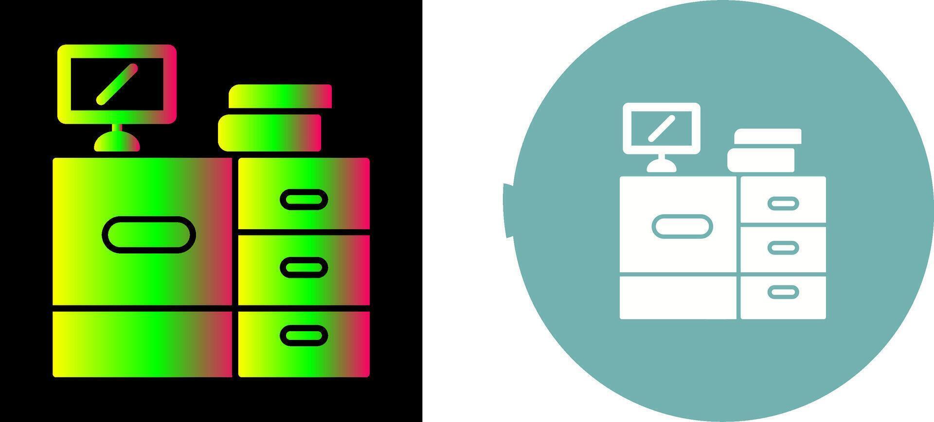 Desk Icon Design vector
