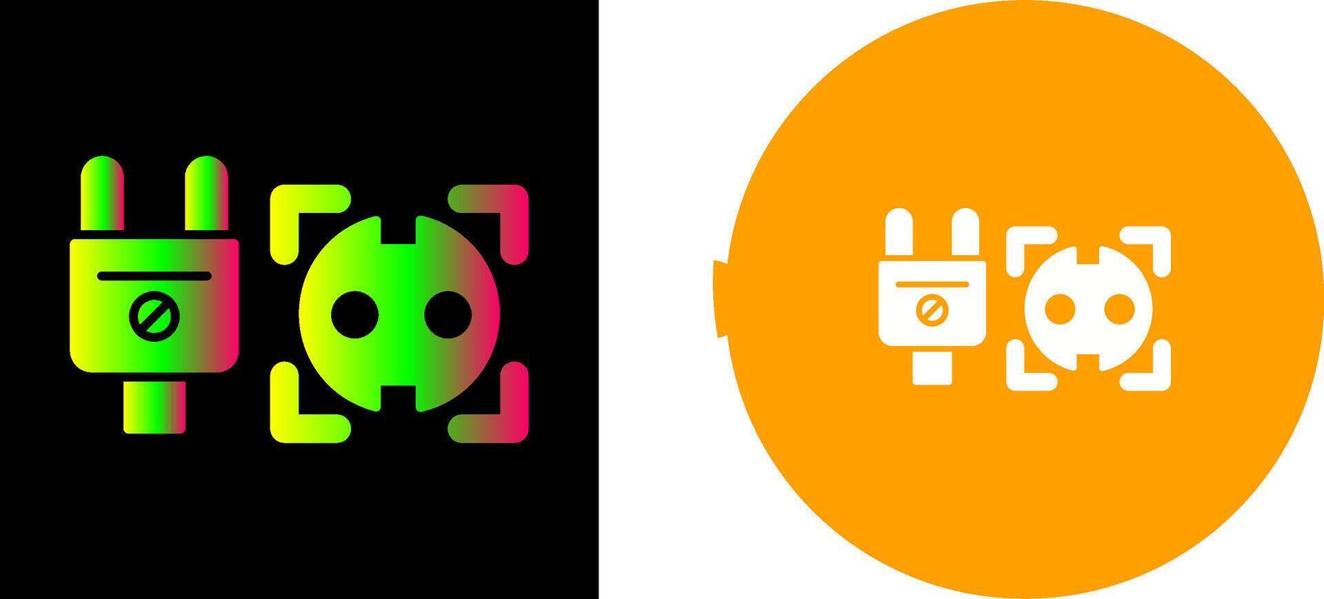 Socket Icon Design vector