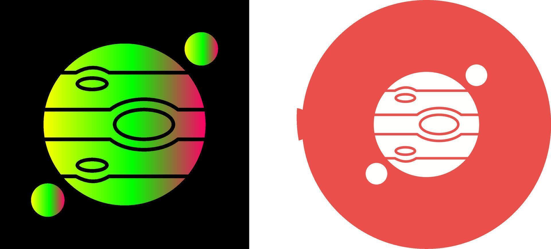 Jupiter Icon Design vector