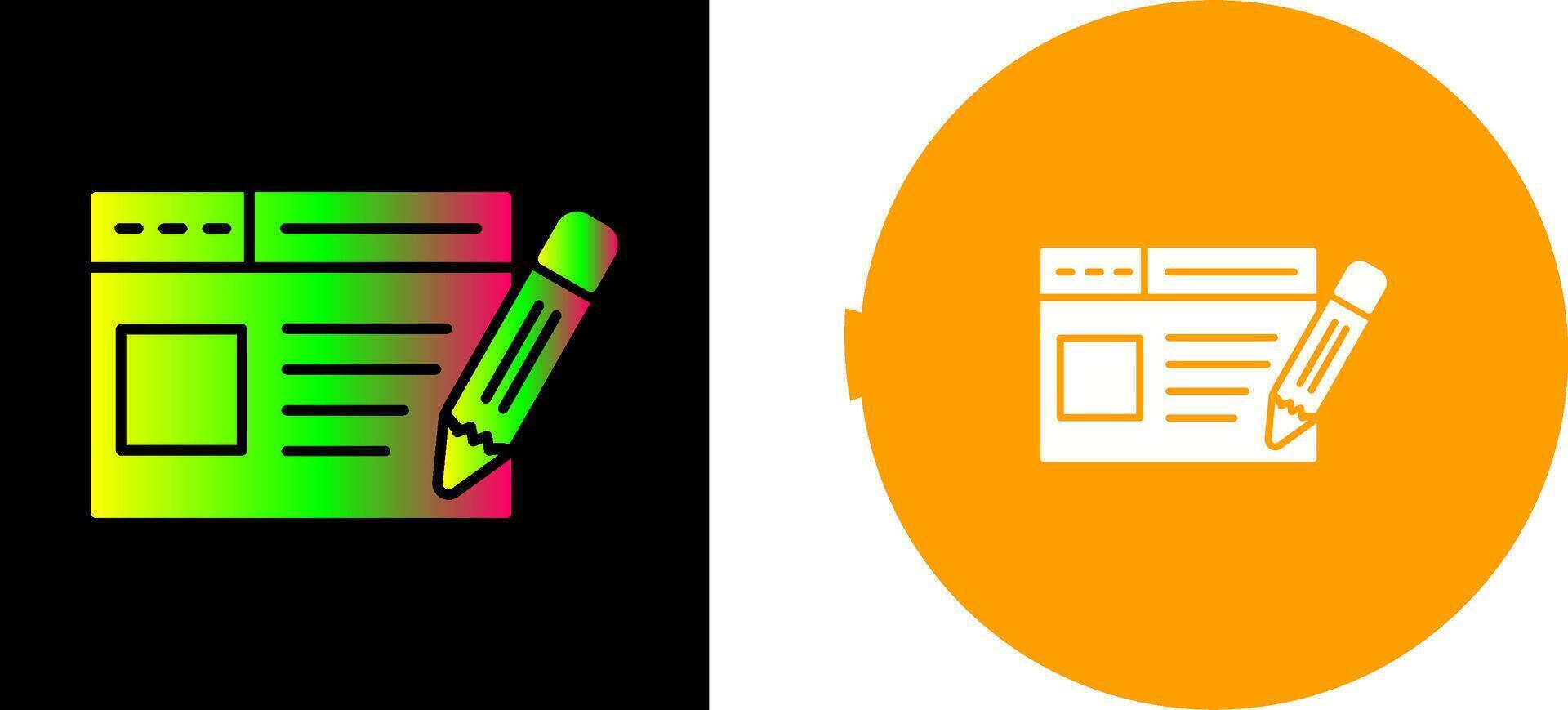Web Page Icon Design vector