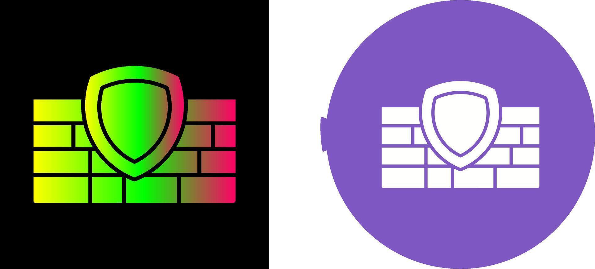 Firewall Icon Design vector