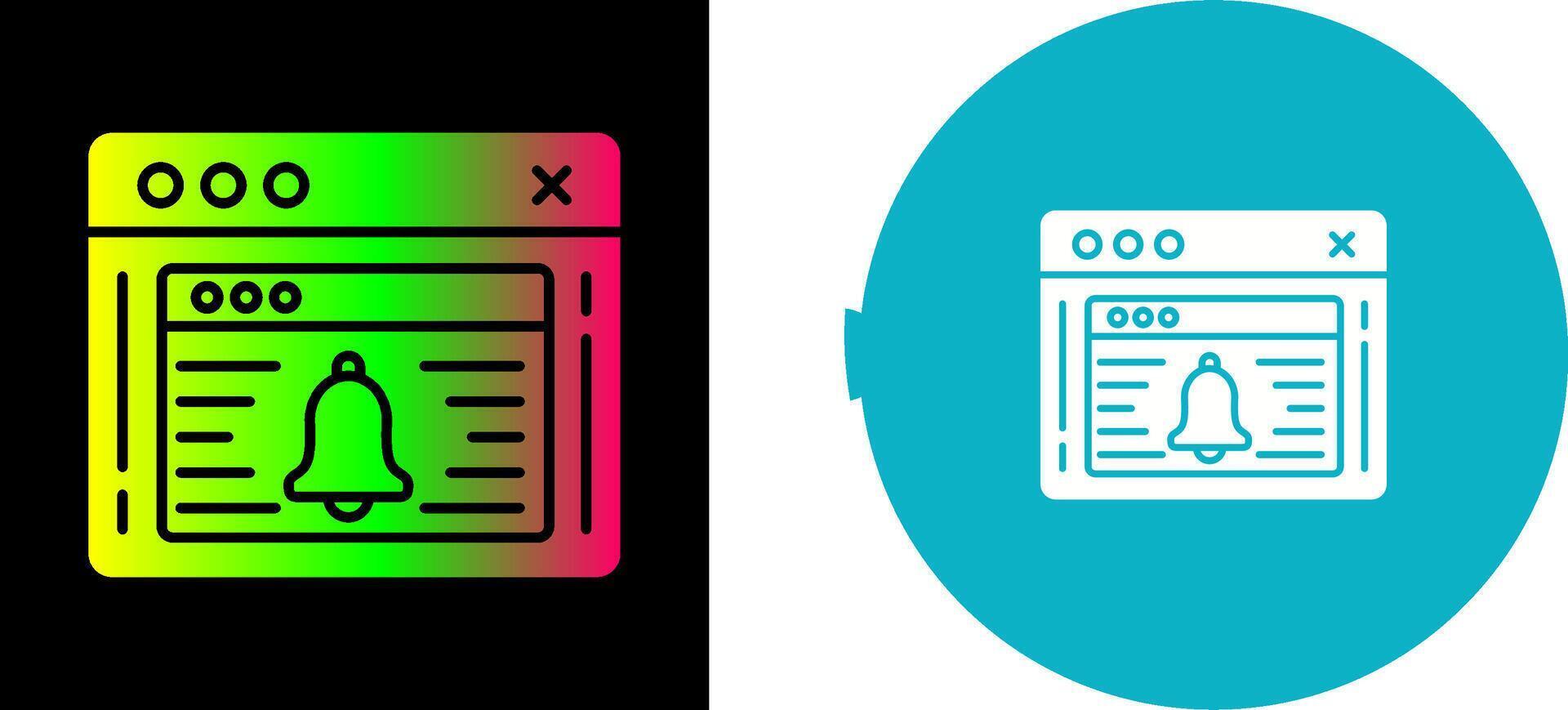 Notification Icon Design vector