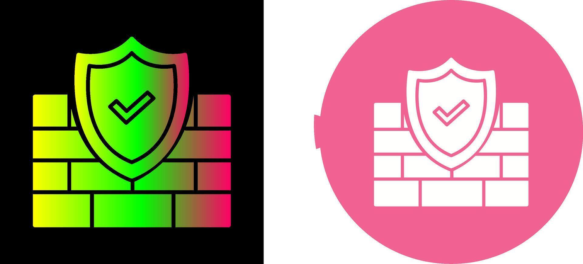 FireWall Icon Design vector