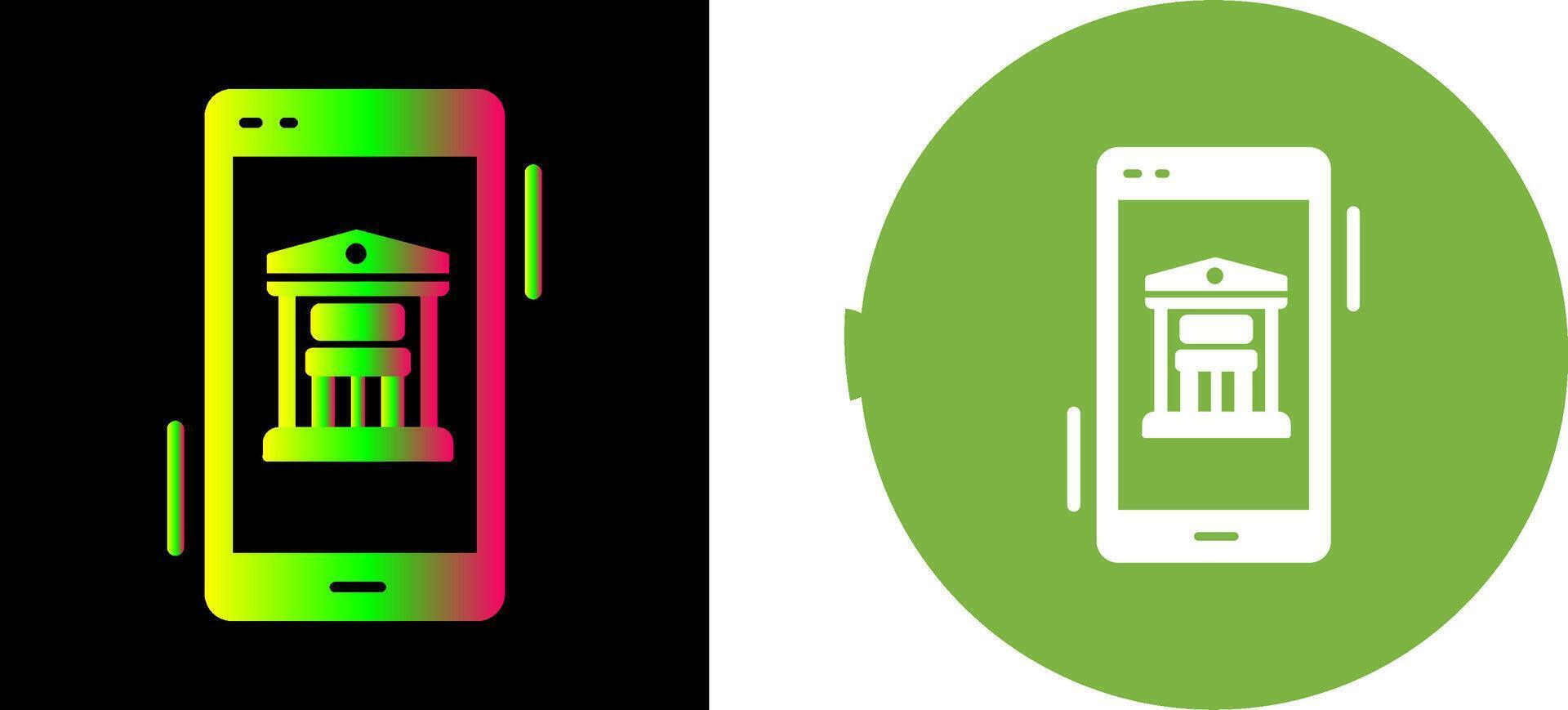 Online Banking Icon Design vector