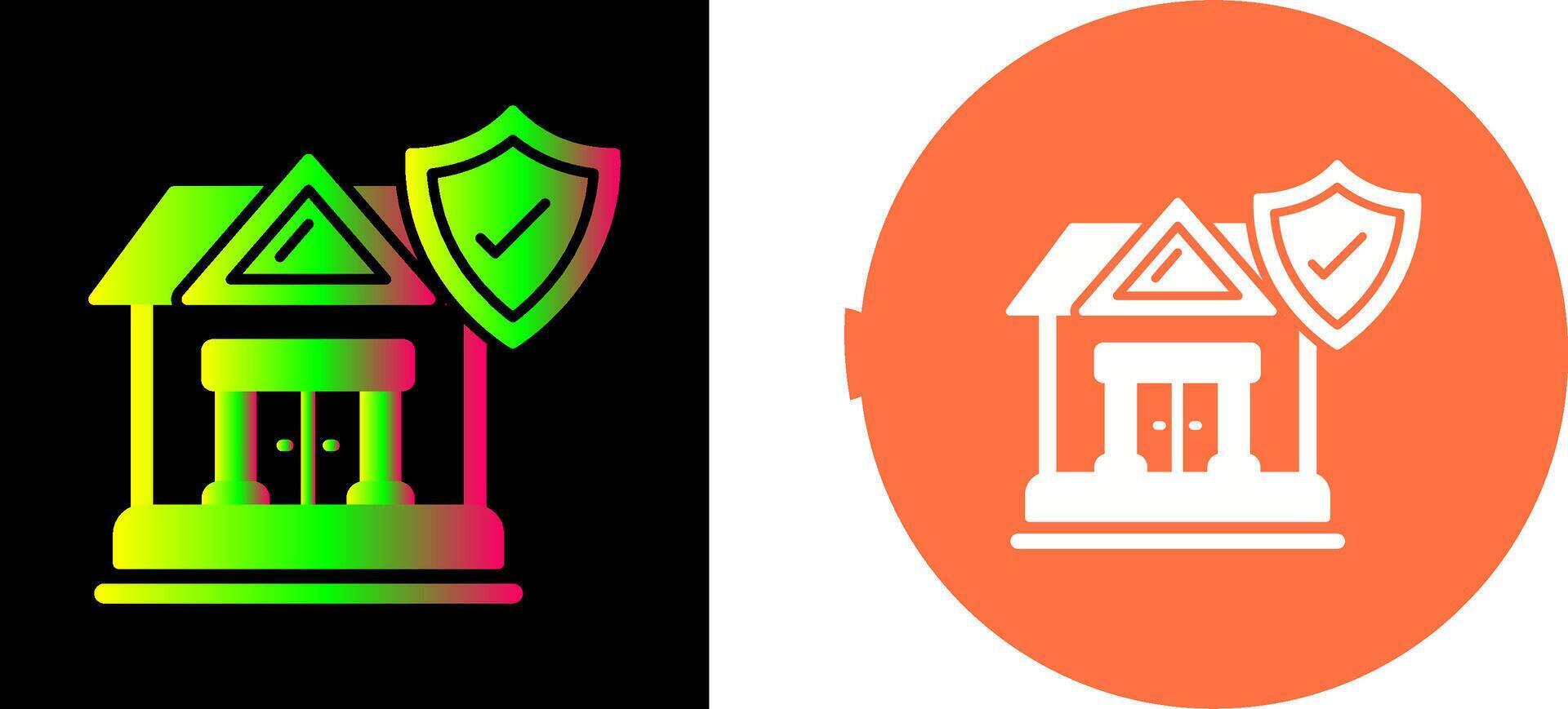 House Protection Icon Design vector