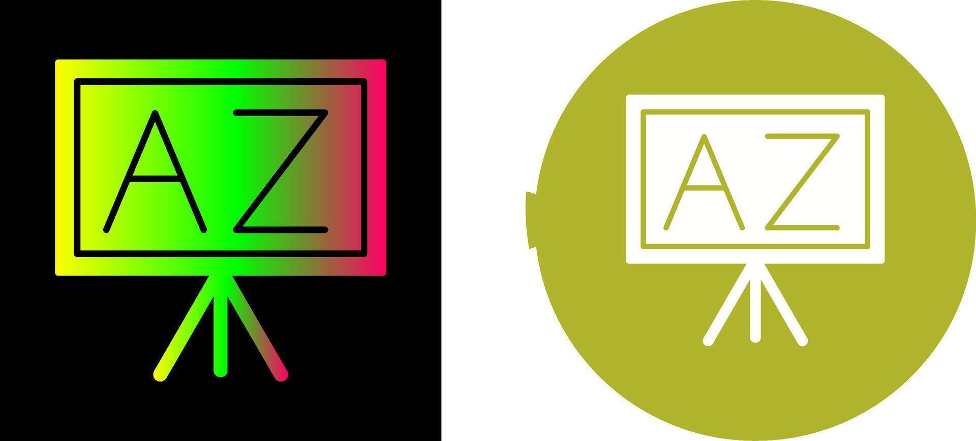 From A To Z Icon Design vector