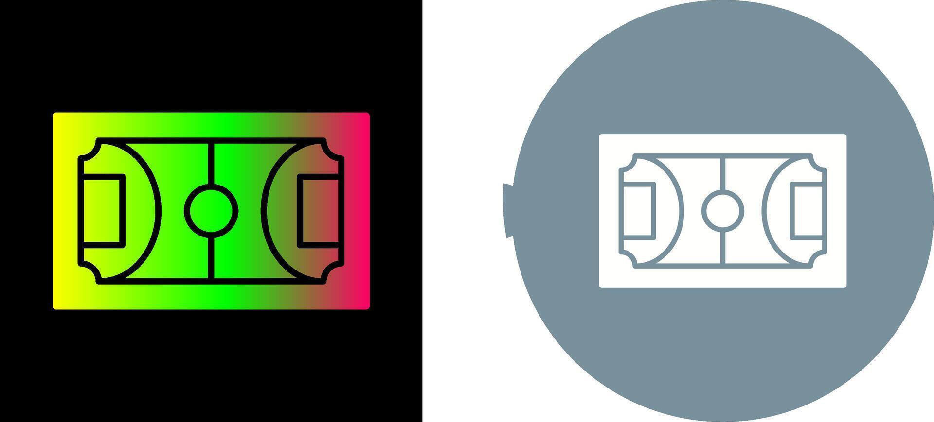 Football Field Icon Design vector